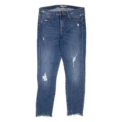 TOMMY HILFIGER Distressed Womens Jeans Blue Regular Skinny W32 L27