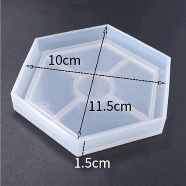 DIY Hexagon Cup Mat Silicone Molds