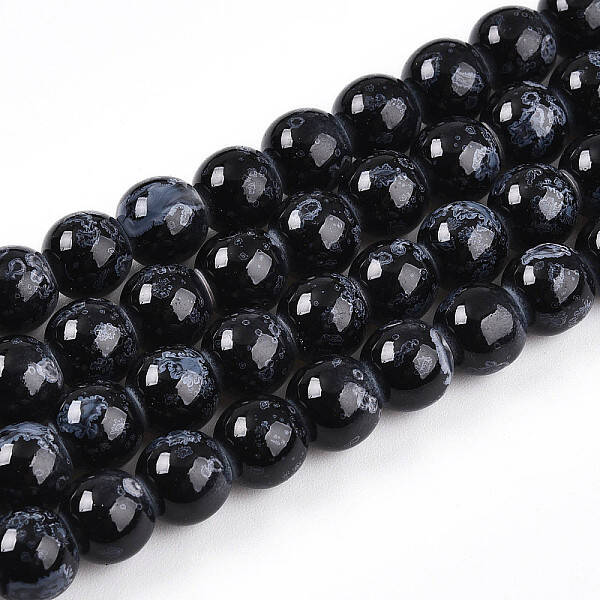 Baking Painted Glass Beads Strands