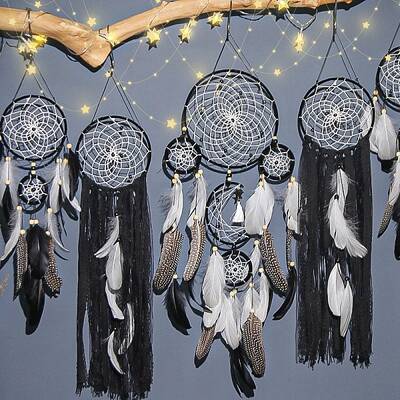 5Pcs 5 Style Indian Style Macrame Wall Hanging