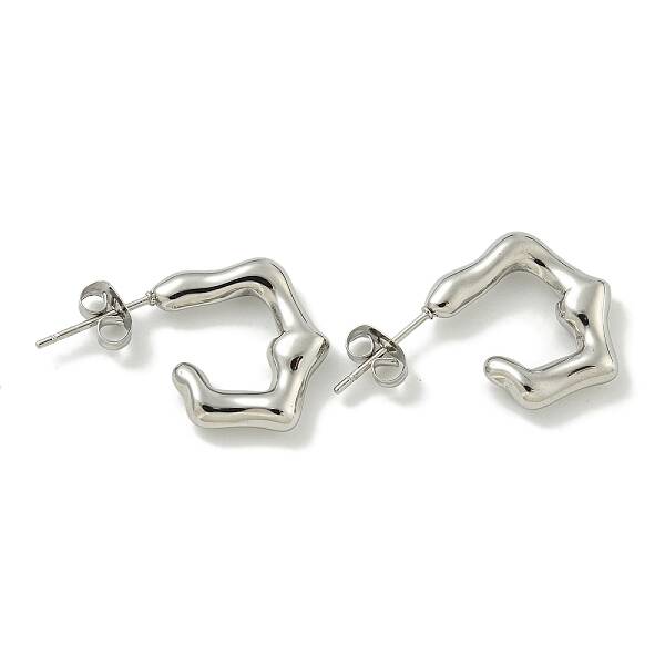 Non-Tarnish 304 Stainless Steel Stud Earrings