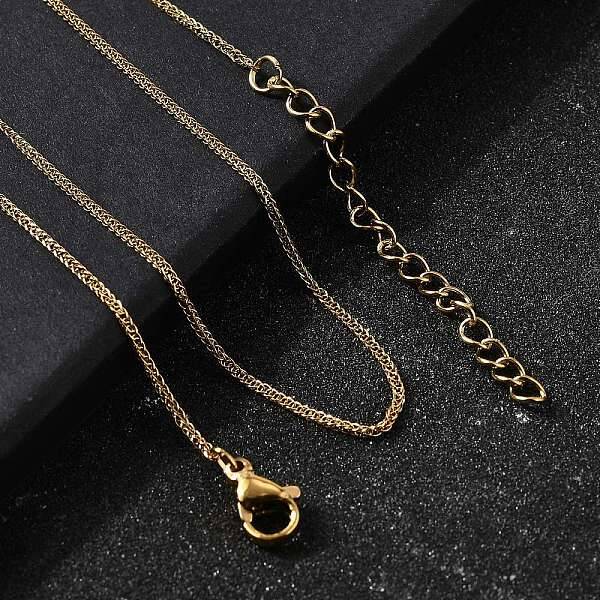 1.2MM 304 Stainless Steel Wheat Chain Necklaces for Men