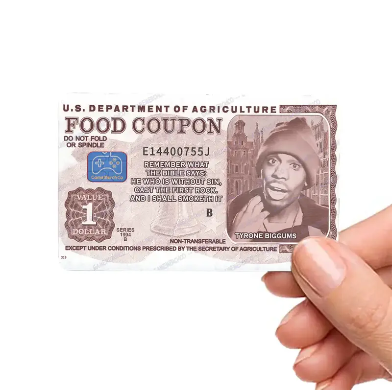 Tyrone Biggums Food Coupon Custom Credit Card Cover Pop Culture Vinyl Skin Stickers meme sticker