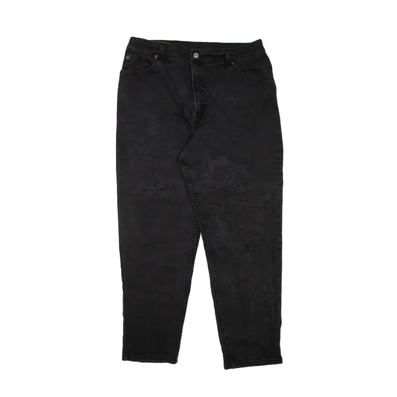 LEVI'S 550 Womens Jeans Black Regular Mom W32 L28