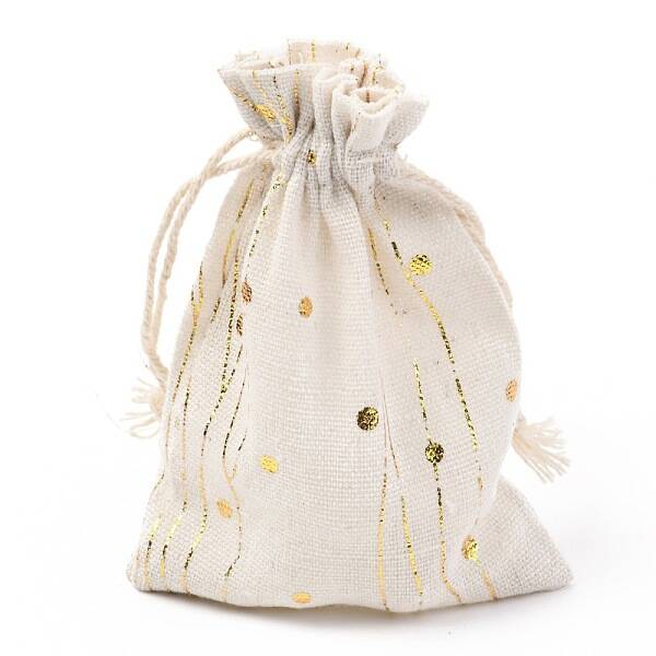 Christmas Theme Cotton Fabric Cloth Bag