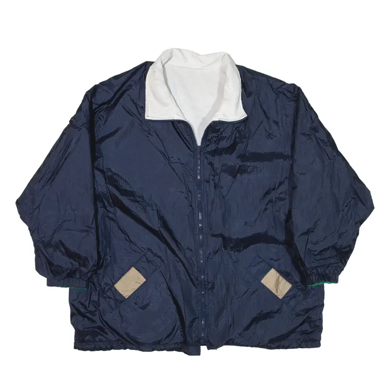 ELAN Reversible Jacket Blue Nylon Womens 2XL