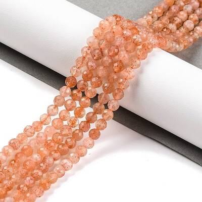 Natural Sunstone Beads Strands