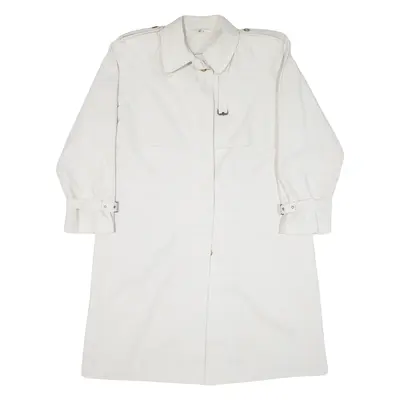 Womens Overcoat Coat White UK 14