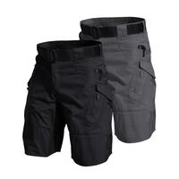 2 Pack Men's Tactical Cargo Shorts - Waterproof, Lightweight, Quick Drying, Breathable, Multi-Pockets, Adjustable Waistband -...