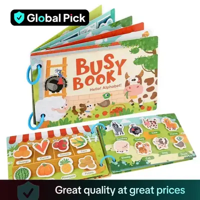 Farm/animal/dinosaur/transportation Theme Busy Book, 1 Count Early Education Learning Toy, Educational Toys for Boys Toys for...