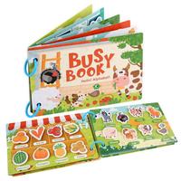 Farm/animal/dinosaur/transportation Theme Busy Book, 1 Count Early Education Learning Toy, Educational Toys for Boys Toys for...