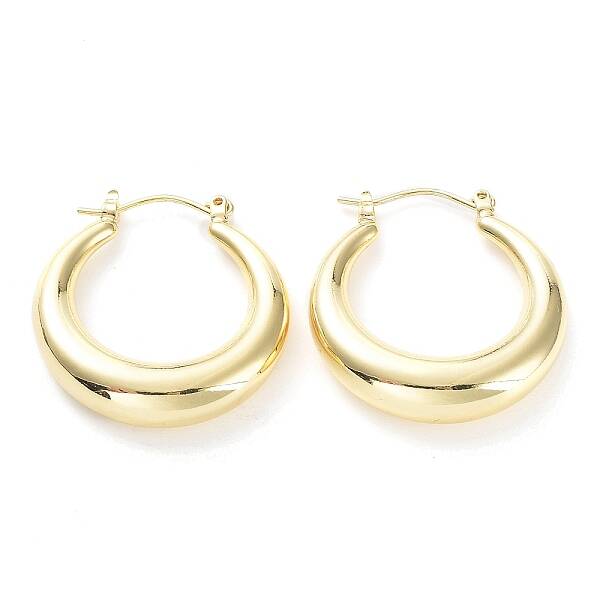 Brass Hoop Earrings for Women
