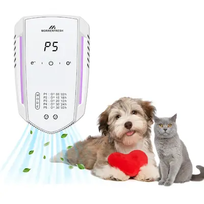 Morrerfresh Ozone Odor Eliminator for Strong Odor 99%  Air Ionizers for Home, for Pets Toilet Wardrobe Shoe Garage Room Cabin...