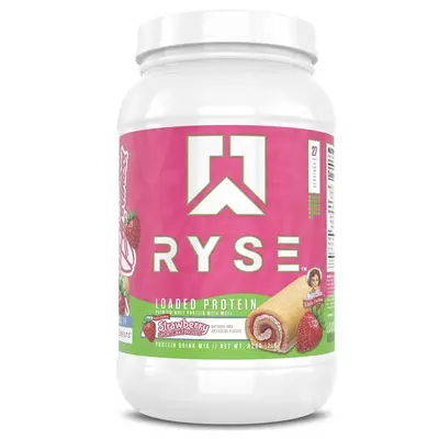 RYSE Up Supplements Loaded Protein Powder | 25g Whey Protein Isolate & Concentrate | with Prebiotic Fiber & MCTs | Low Carbs ...