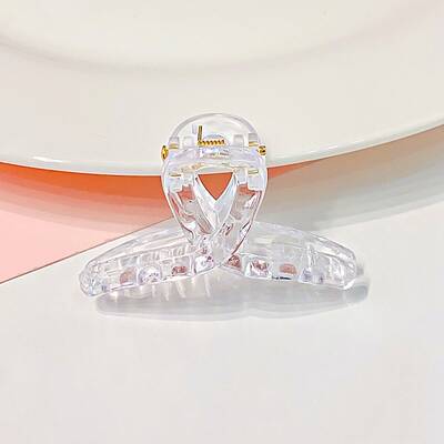 Transparent Plastic Large Claw Hair Clips