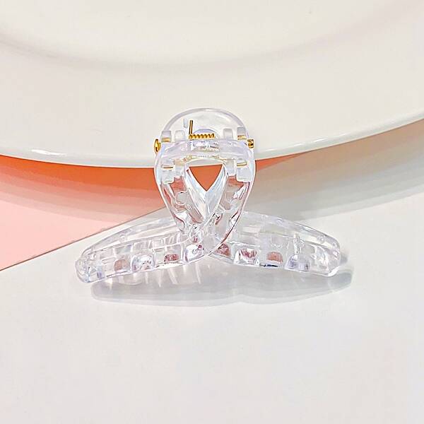Transparent Plastic Large Claw Hair Clips