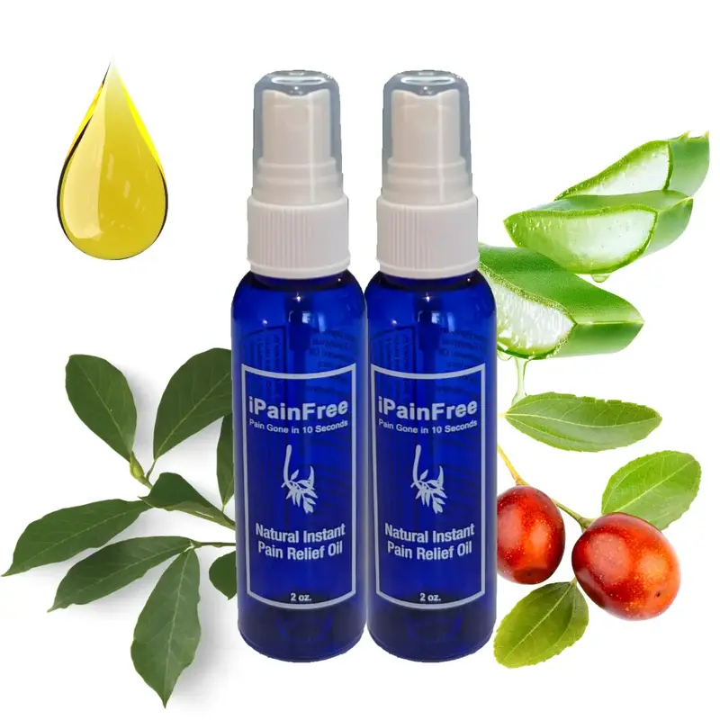 iPain Free Bundle 2 bottles 2oz Pain Relief Oil increase circulation and comfort rapid eucalyptus