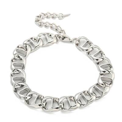 Non-Tarnish 304 Stainless Steel Twisted Chain Bracelets for Women
