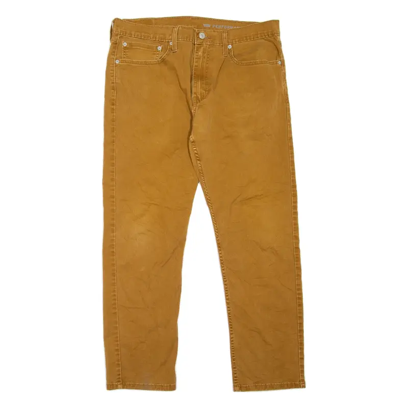 LEVI'S 502 Jeans Mens Beige Regular Tapered W34 L27