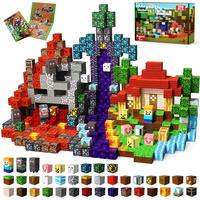 Magnetic Building Blocks-200PCS Magnetic Blocks Magnetic  STEM Montessori Children Sensory Toys 4-8 Years Boys Girls Christma...