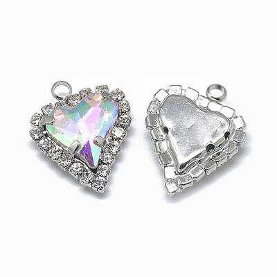 Glass Rhinestone Pendants