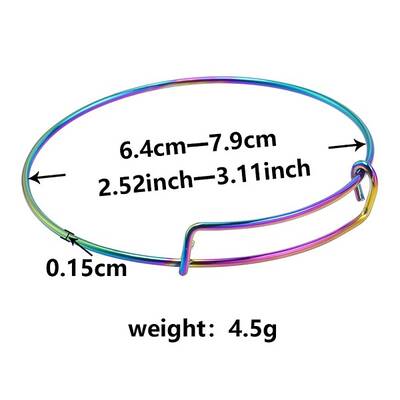 Adjustable Expandable 304 Stainless Steel Bangles for Women