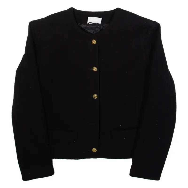 H&M Womens Blazer Jacket Black Wool S