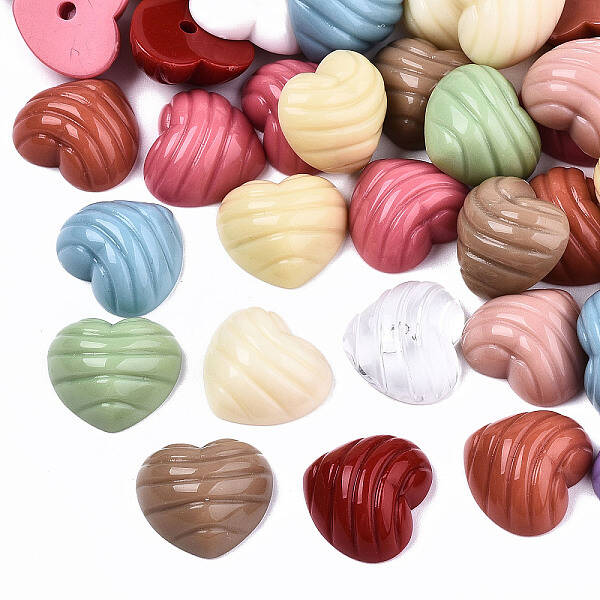 Mixed Opaque & Transparent Resin Beads