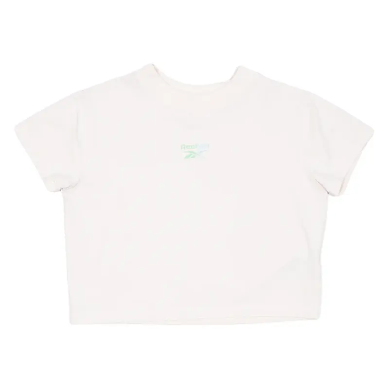 REEBOK Cropped Womens T-Shirt Pink L