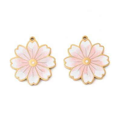 304 Stainless Steel Enamel Pendants