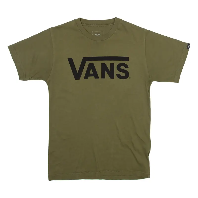 VANS Mens T-Shirt Green XS