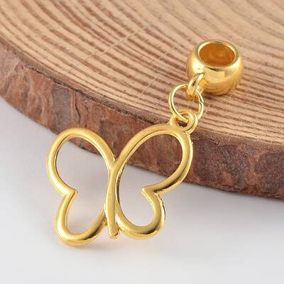 Butterfly Alloy European Dangle Charms