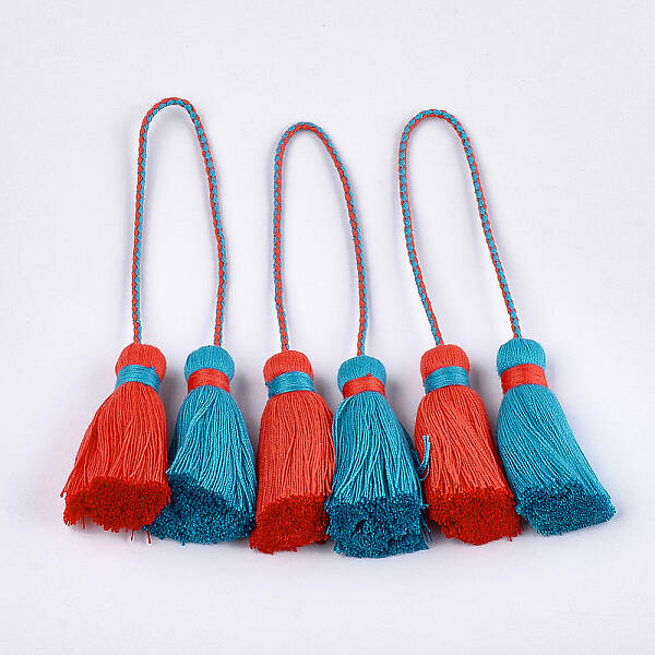 Polycotton(Polyester Cotton) Tassel Big Pendant Decorations