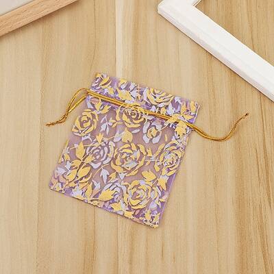 Rectangle Organza Drawstring Gift Bags