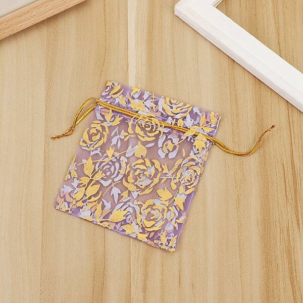 Rectangle Organza Drawstring Gift Bags