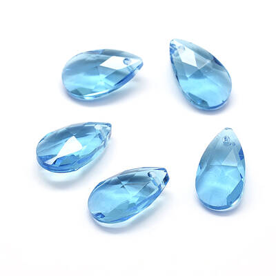 Faceted Glass Pendants
