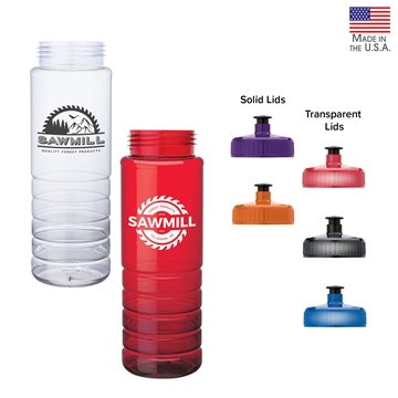72 Promotional Malibu 26 oz PET Bottle with Pull Spout Lid - USA ...