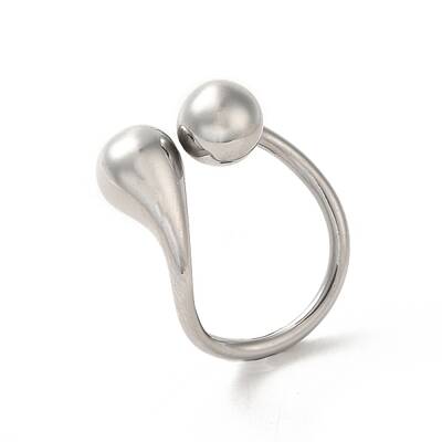 Non-Tarnish 316 Stainless Steel Cuff Ring