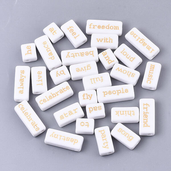 Opaque Acrylic Beads