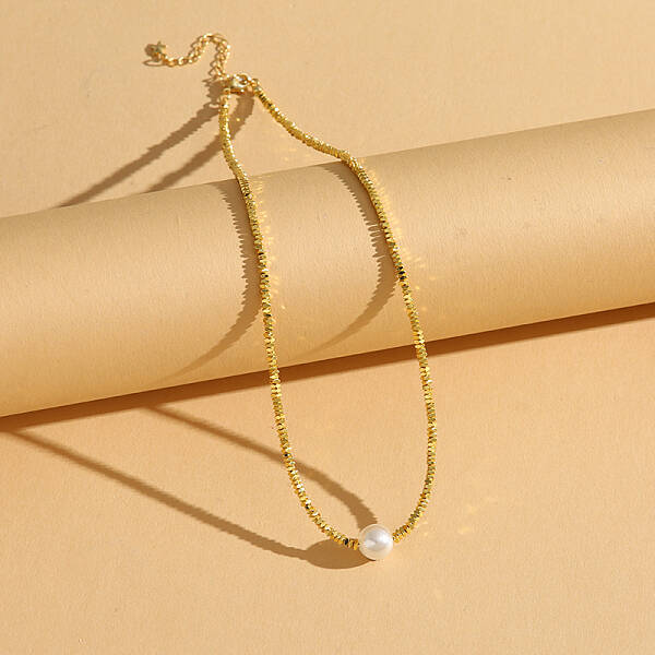 Glass Pearl Pendant Simple Luxury Necklaces for Women