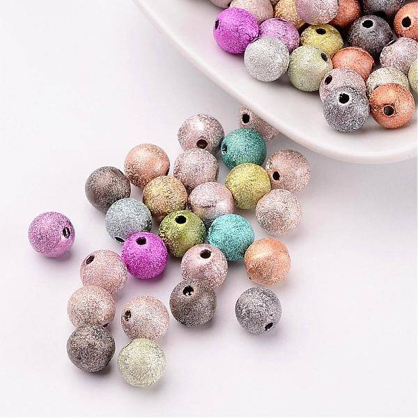 8mm Mixed Matte Acrylic Beads