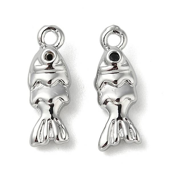 Brass Micro Pave Cubic Zirconia Pendants