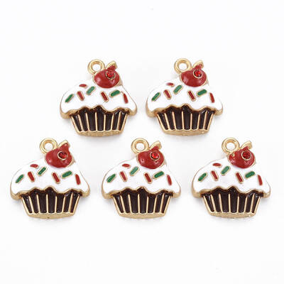 Rack Plating Alloy Enamel Pendants