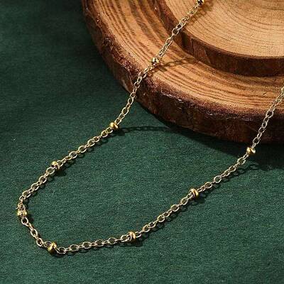 304 Stainless Steel Satellite Chain Necklaces