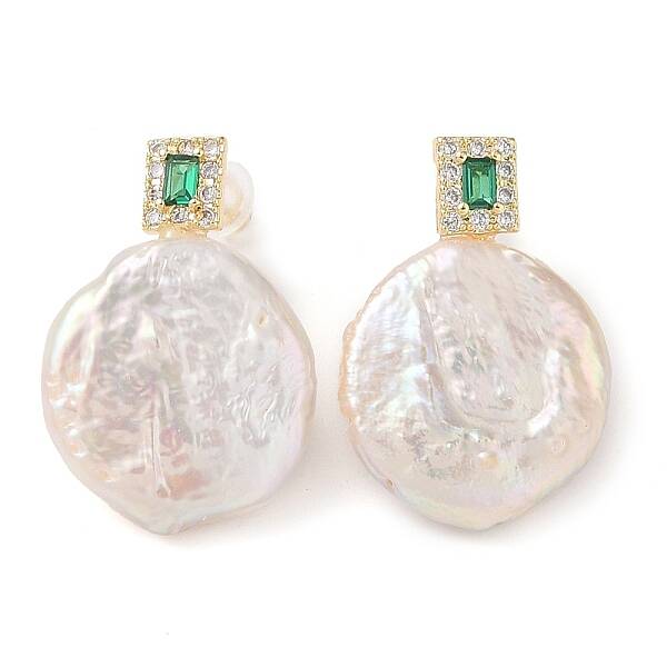Natural Pearl Stud Earrings