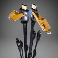 4 in 1 Charging Cable, PD Fast Charging Cable, Phone Charging Cable for iPhone 15 14 13 Samsung S23 Xiaomi Cellphone, Type C ...