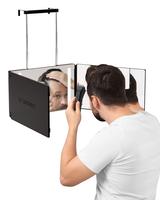 Umitec Adjustable LED Light 3 Way Mirror, Portable Trifold Mirror for Shaving, Grooming, Hair Styling, Dye Hair, Makeup, Brai...