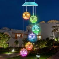 TOODOUR Solar Wind Chime Color Changing LED Decorative Mobile Waterproof Outdoor Decor for Gifts for Mom, Garden, Patio, Part...