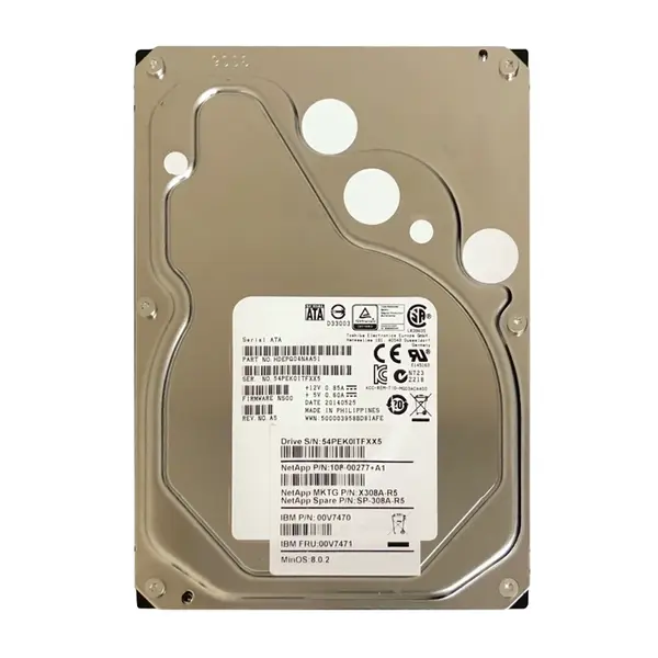 X308A-R5 NetApp 3TB 6Gb/s SATA 7200 3.5-inch Hard Drive
