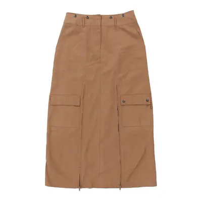 Street One Maxi Cargo Skirt - 26W UK 6 Brown Polyester Blend